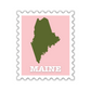 Maine Stamp Sticker