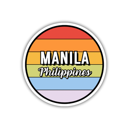 Manila, Philippines Circle Sticker