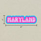 Maryland Cloud Sticker