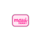 Maui, Hawai'i Retro Travel Sticker – Colorful Vinyl Decal for Laptop, Water Bottle & Luggage