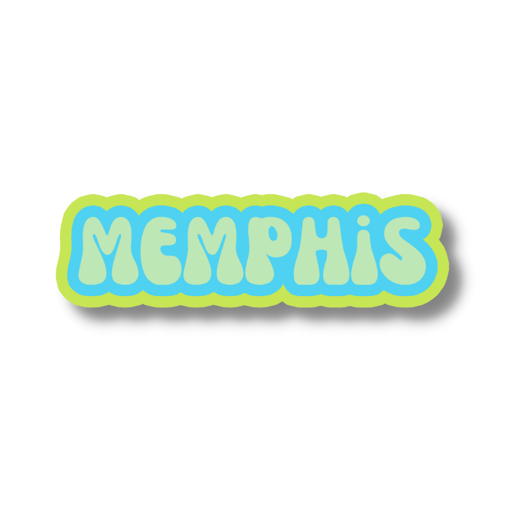 Memphis Cloud Sticker