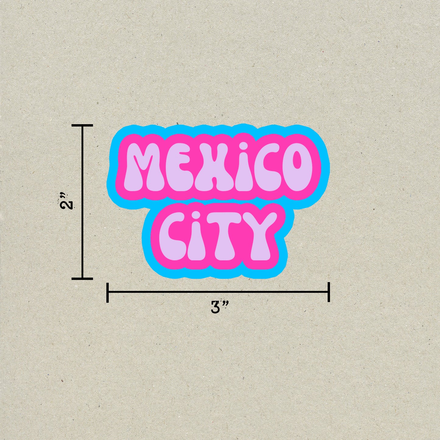 Mexico City Cloud Sticker