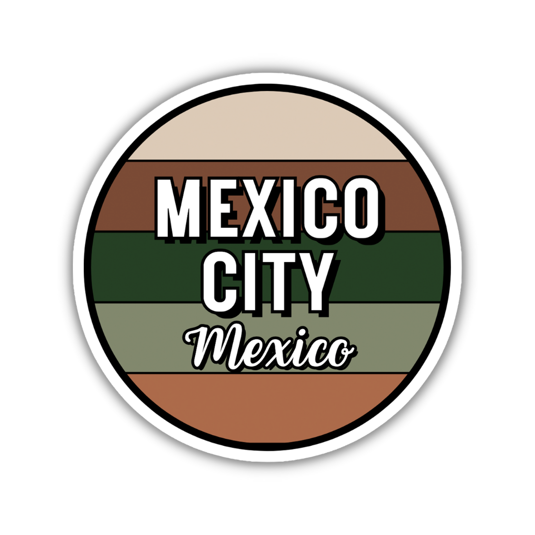 Mexico City, Mexico Circle Sticker