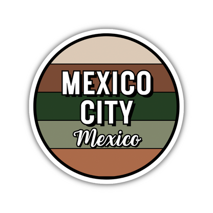 Mexico City, Mexico Circle Sticker