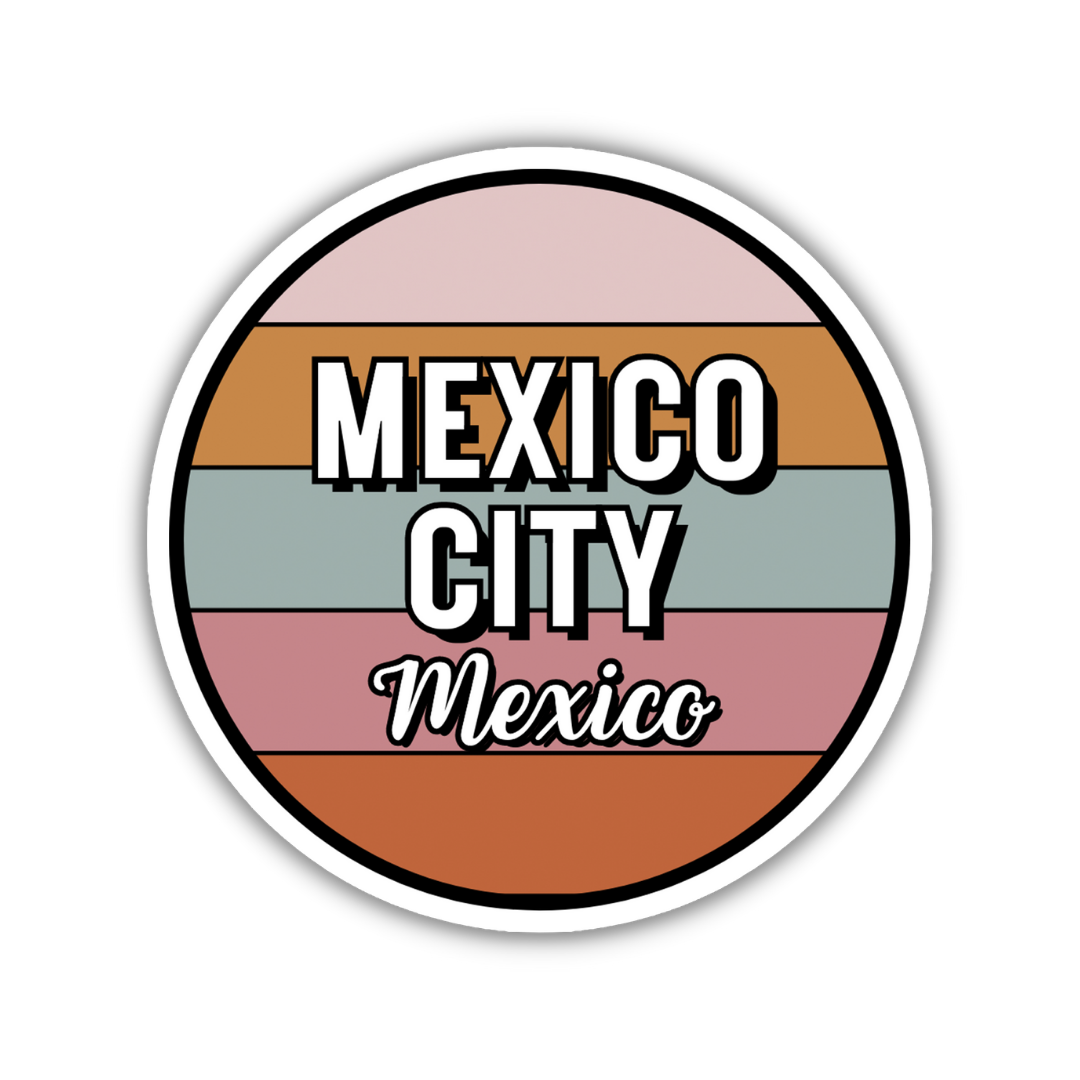 Mexico City, Mexico Circle Sticker