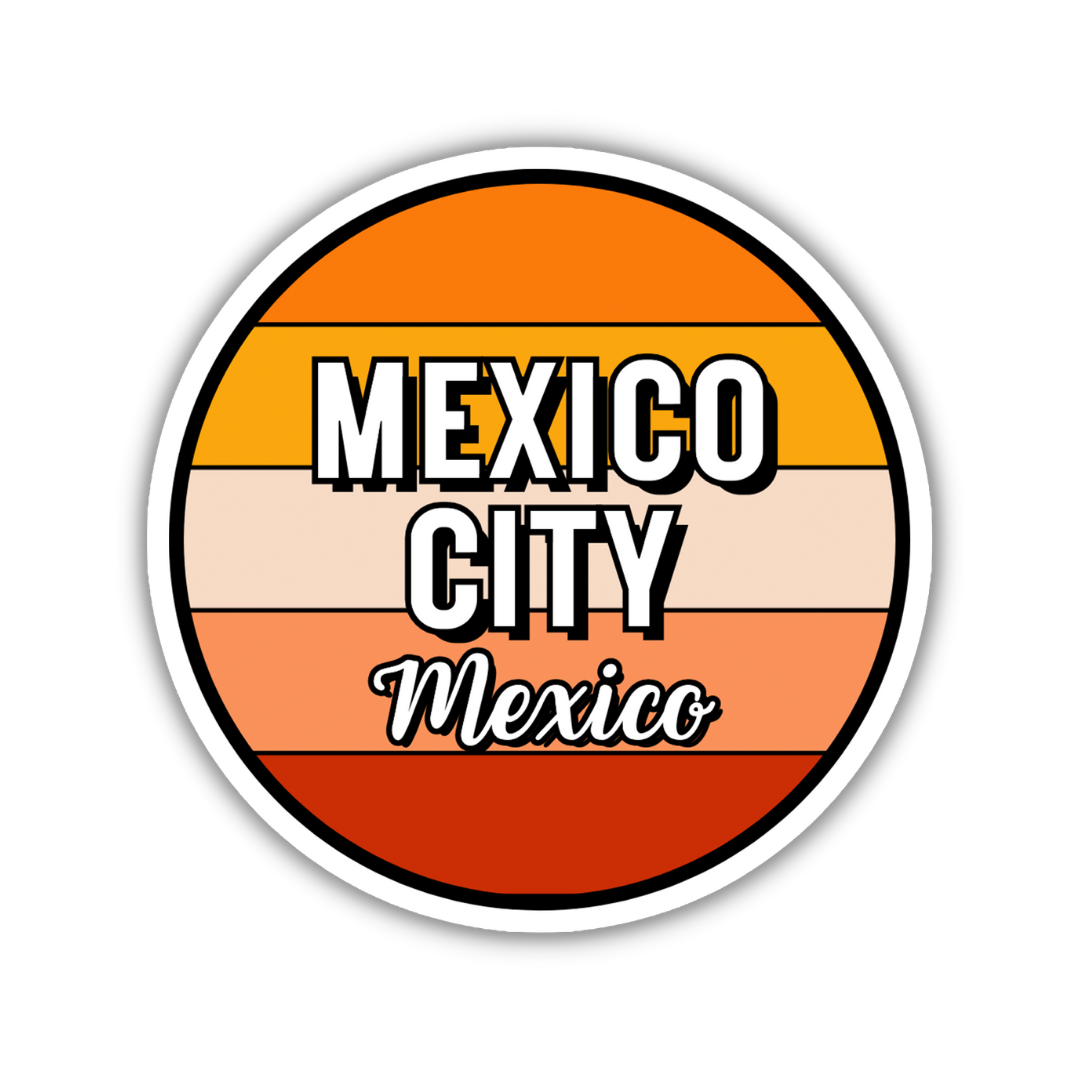 Mexico City, Mexico Circle Sticker