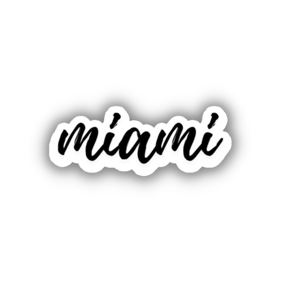 Miami Cursive Sticker