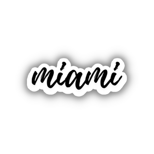 Miami Cursive Sticker