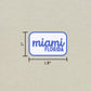 Miami, Florida Retro Travel Sticker – Colorful Vinyl Decal for Laptop, Water Bottle & Luggage