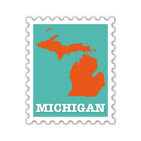 Michigan Stamp Sticker