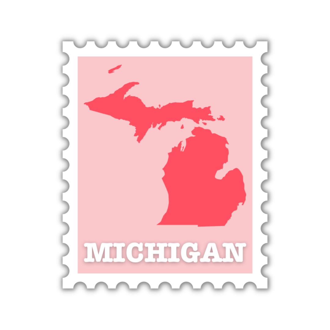 Michigan Stamp Sticker