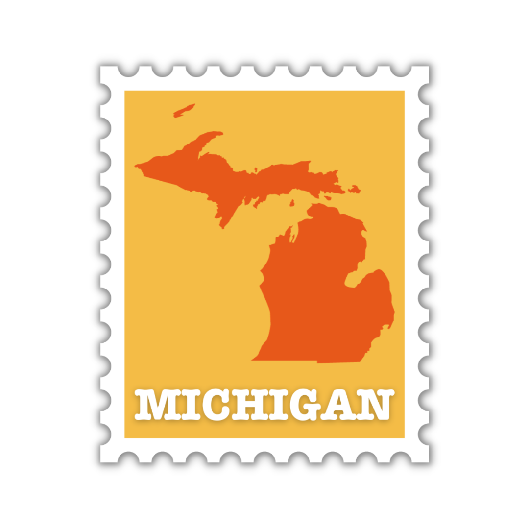 Michigan Stamp Sticker