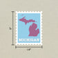 Michigan Stamp Sticker