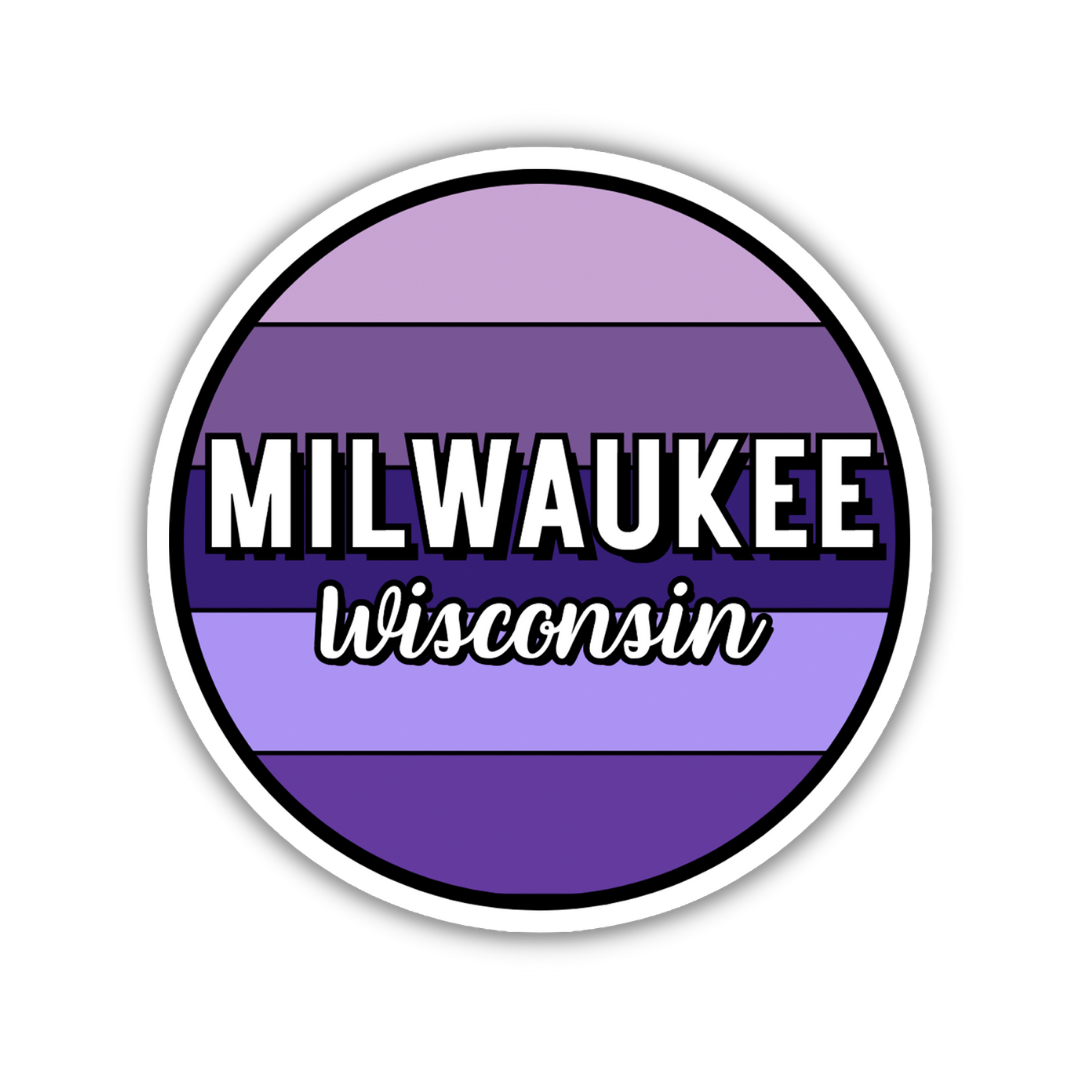 Milwaukee, Wisconsin Circle Sticker