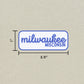 Milwaukee, Wisconsin Retro Travel Sticker – Colorful Vinyl Decal for Laptop, Water Bottle & Luggage