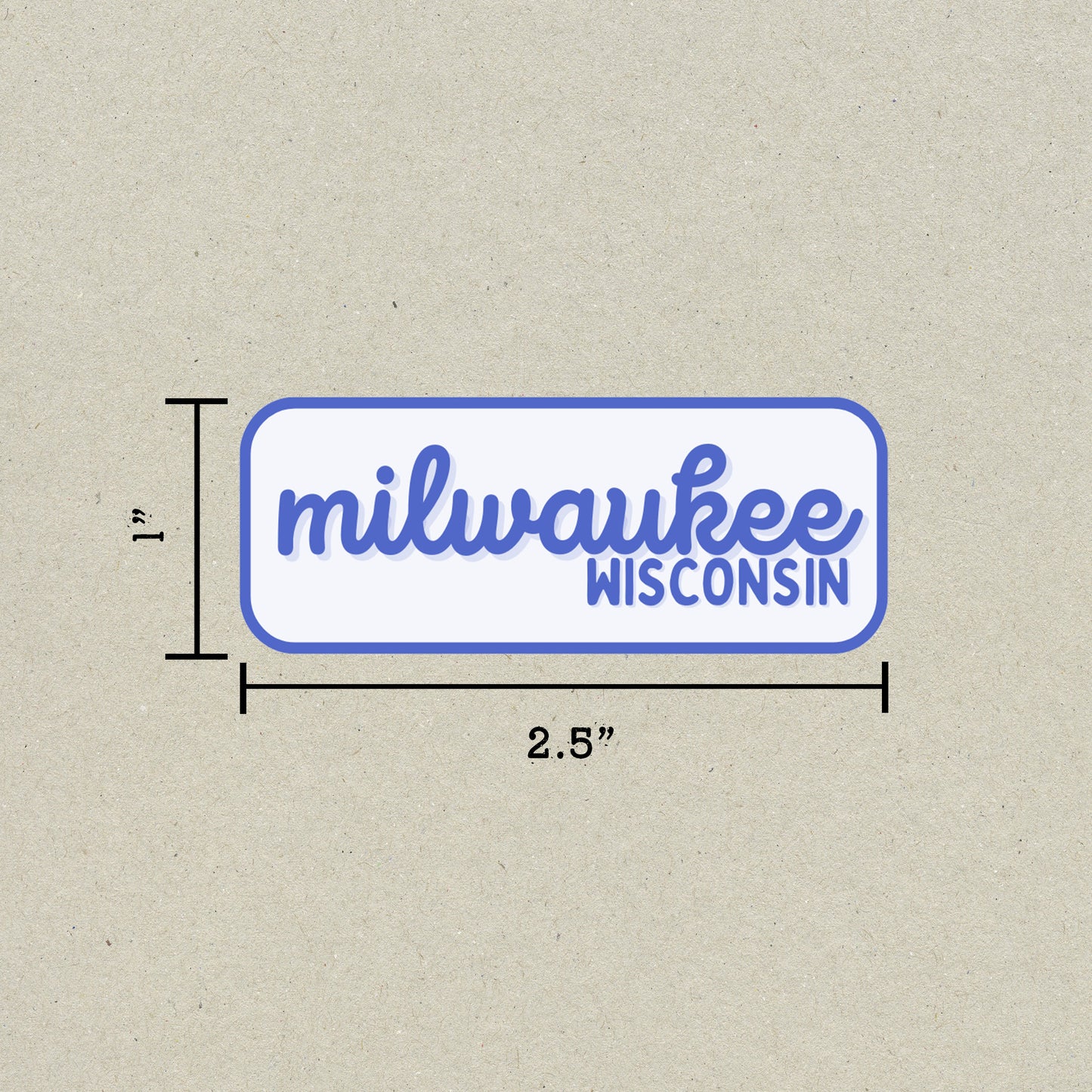 Milwaukee, Wisconsin Retro Travel Sticker – Colorful Vinyl Decal for Laptop, Water Bottle & Luggage