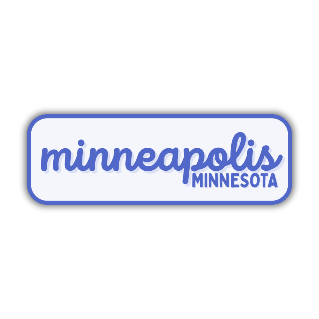 Minneapolis, Minnesota Retro Travel Sticker – Colorful Vinyl Decal for Laptop, Water Bottle & Luggage