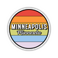 Minneapolis, Minnesota Circle Sticker