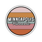 Minneapolis, Minnesota Circle Sticker