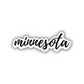 Minnesota Cursive Sticker