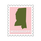Mississippi Stamp Sticker
