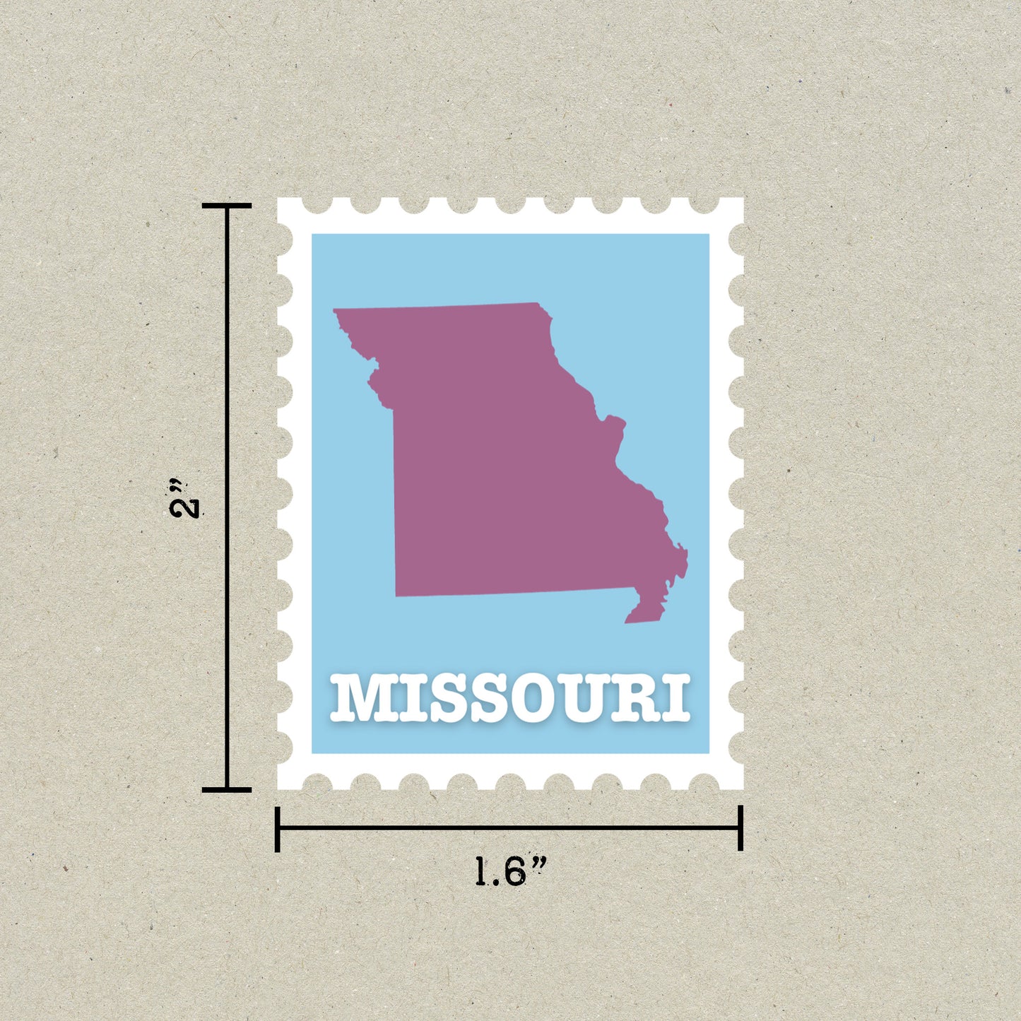 Missouri Stamp Sticker