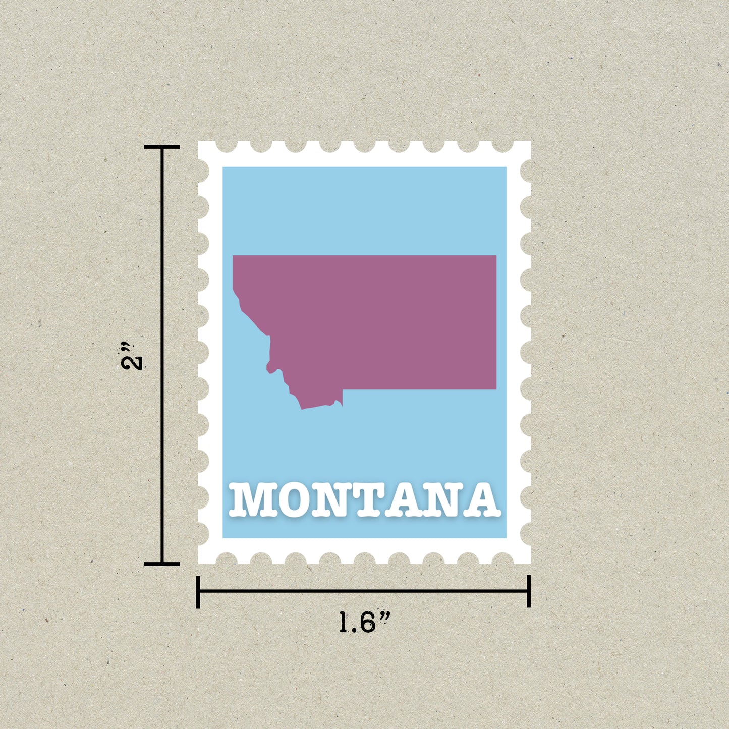 Montana Stamp Sticker