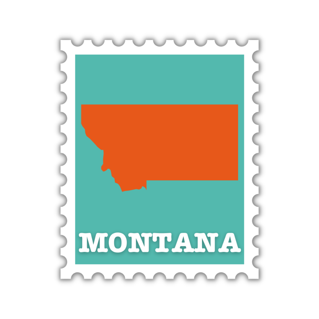 Montana Stamp Sticker