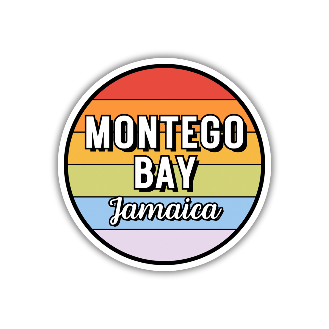 Montego Bay, Jamaica Circle Sticker