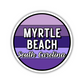 Myrtle Beach, South Carolina Circle Sticker