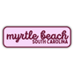 Myrtle Beach, South Carolina Retro Travel Sticker – Colorful Vinyl Decal for Laptop, Water Bottle & Luggage
