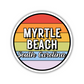 Myrtle Beach, South Carolina Circle Sticker