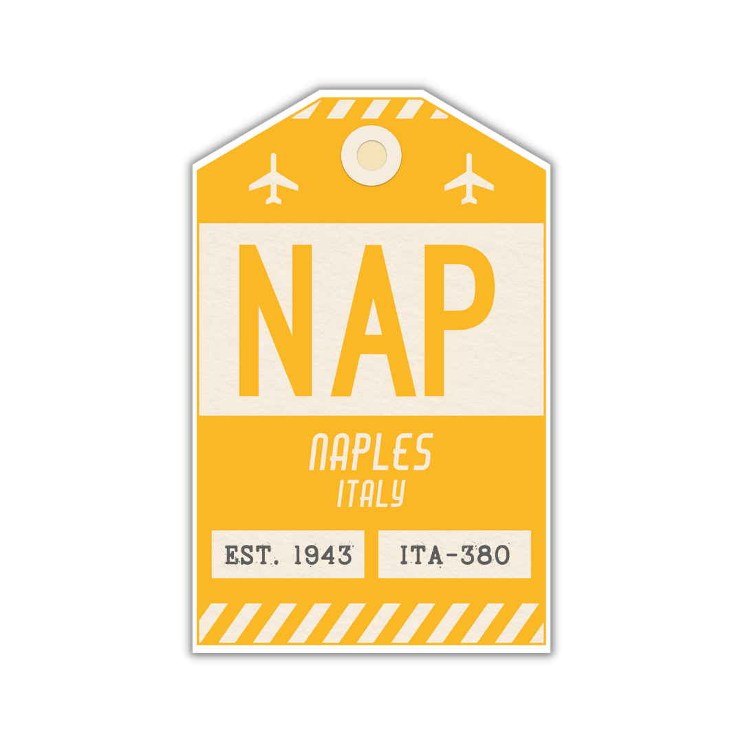 NAP Vintage Luggage Tag Sticker