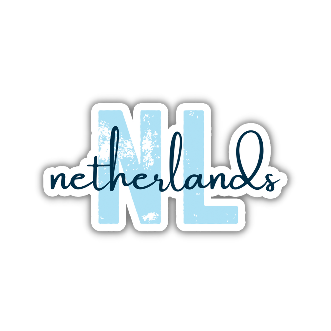 Netherlands Country Code Sticker