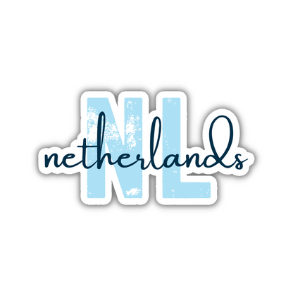 Netherlands Country Code Sticker