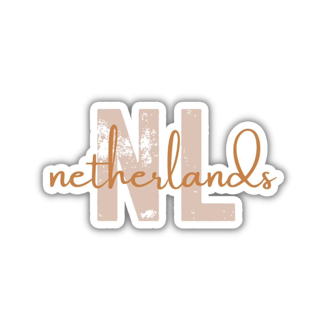 Netherlands Country Code Sticker