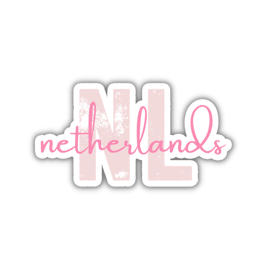 Netherlands Country Code Sticker