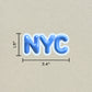 NYC Bubble Sticker