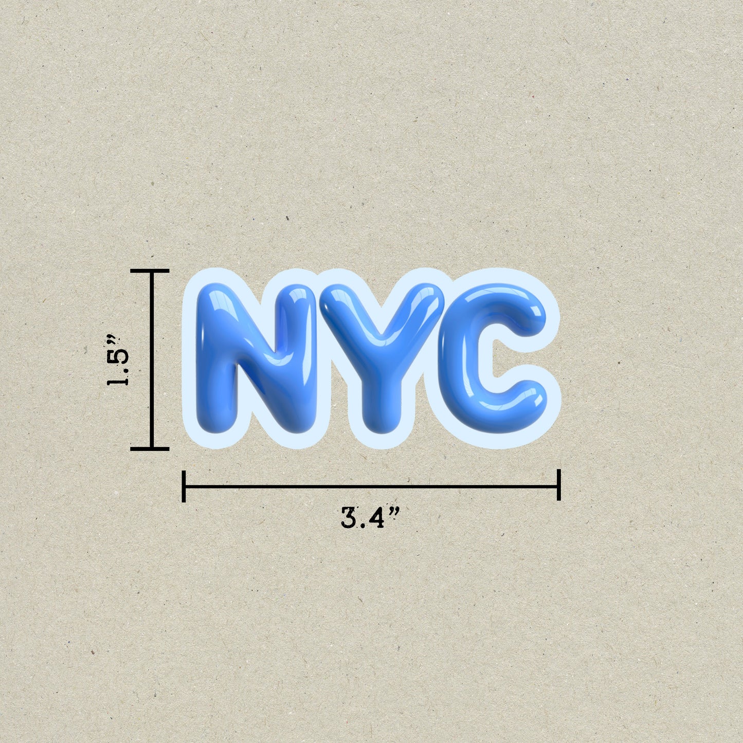 NYC Bubble Sticker