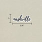 Nashville Cursive Sticker