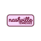 Nashville, Tennessee Retro Travel Sticker – Colorful Vinyl Decal for Laptop, Water Bottle & Luggage