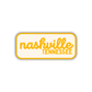 Nashville, Tennessee Retro Travel Sticker – Colorful Vinyl Decal for Laptop, Water Bottle & Luggage
