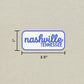 Nashville, Tennessee Retro Travel Sticker – Colorful Vinyl Decal for Laptop, Water Bottle & Luggage