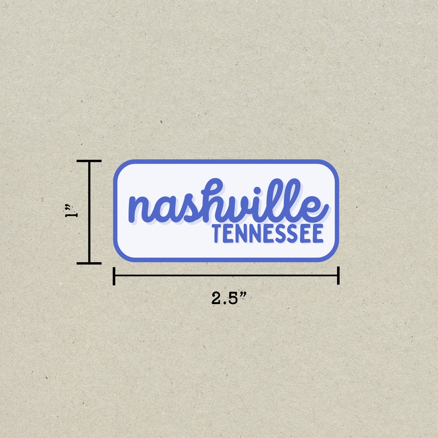 Nashville, Tennessee Retro Travel Sticker – Colorful Vinyl Decal for Laptop, Water Bottle & Luggage