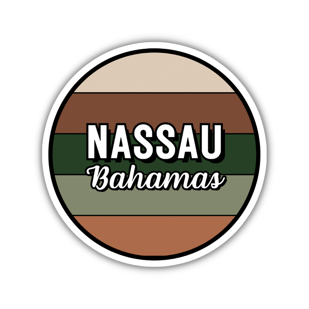 Nassau, Bahamas Circle Sticker