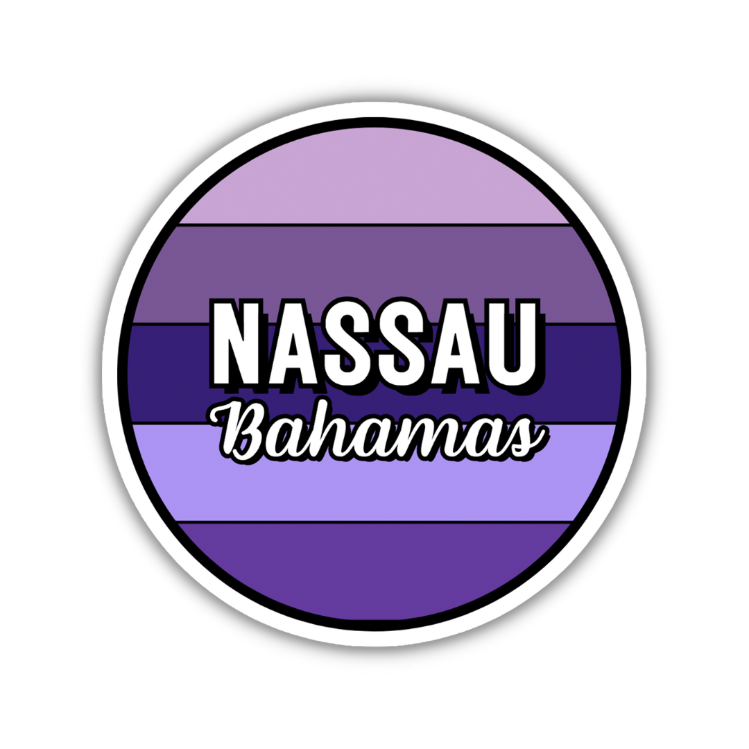 Nassau, Bahamas Circle Sticker