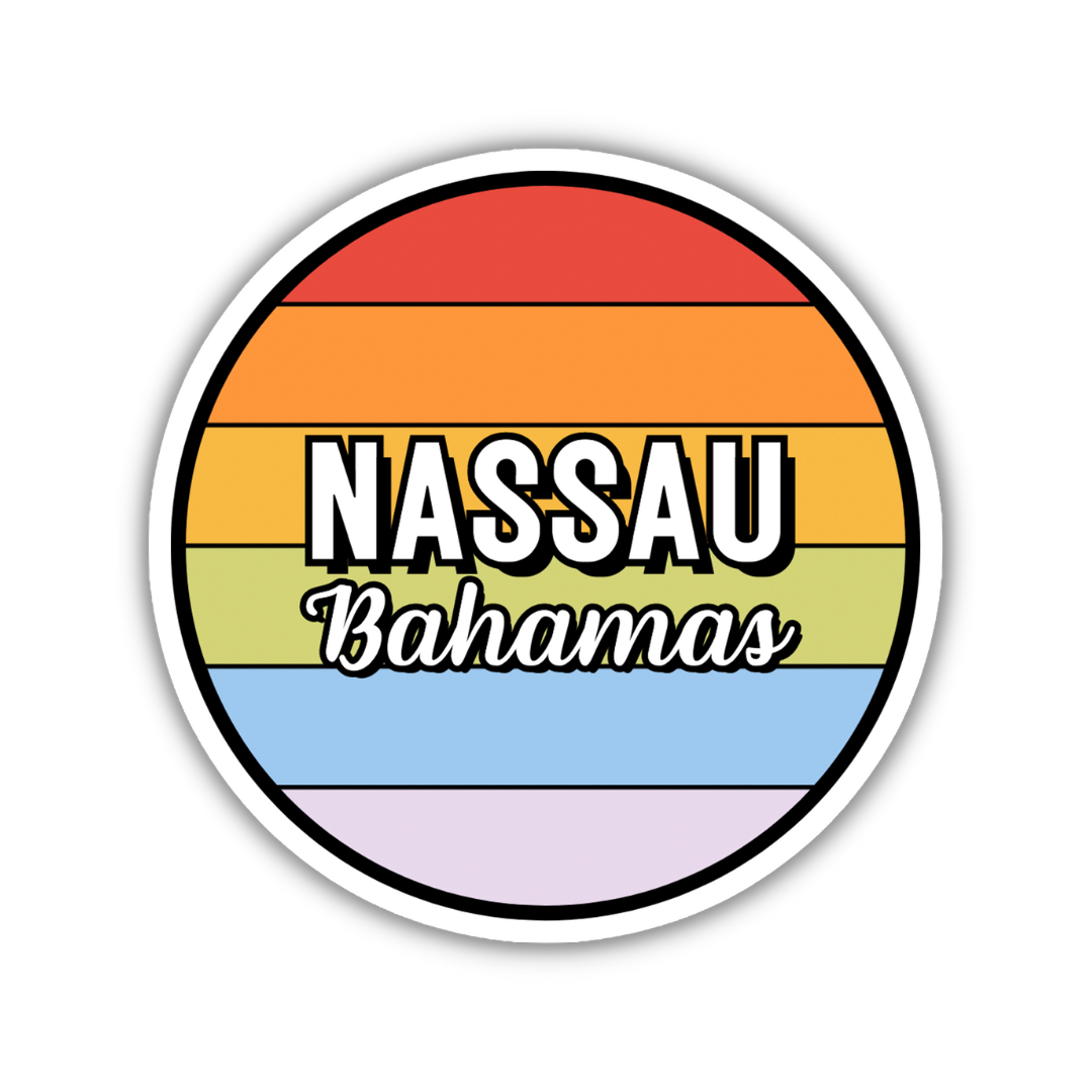 Nassau, Bahamas Circle Sticker