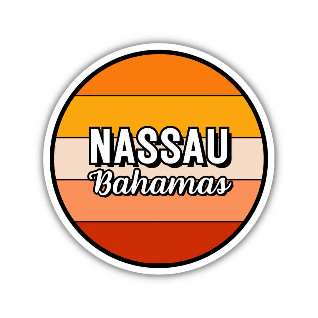 Nassau, Bahamas Circle Sticker