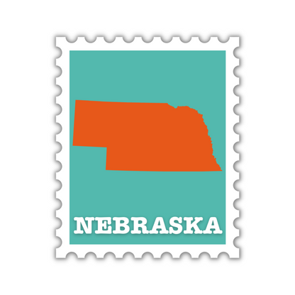 Nebraska Stamp Sticker