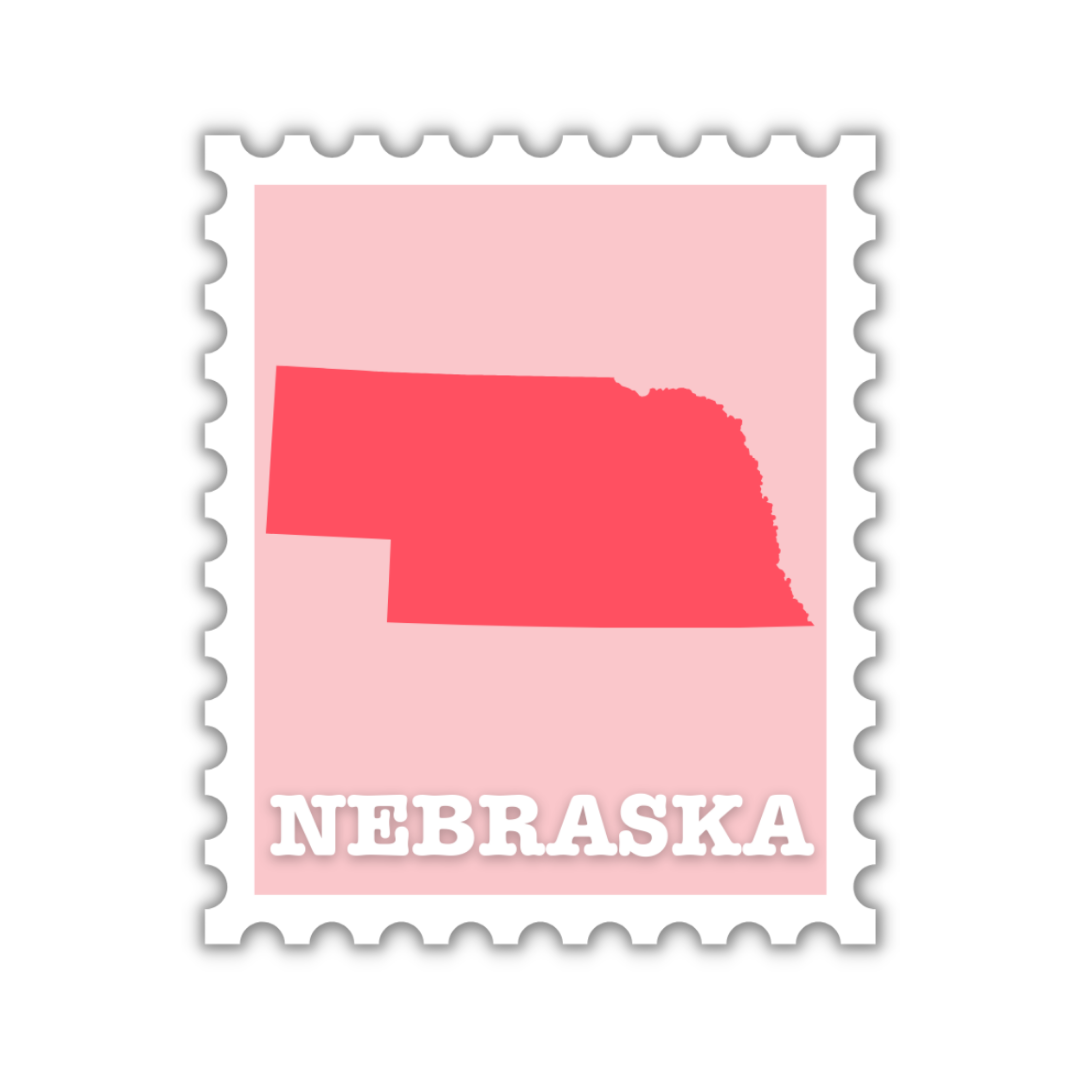 Nebraska Stamp Sticker